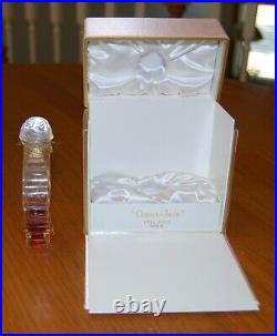 Vintage Coeur Joie Crystal Lalique Perfume Bottle Nina Ricci In Satin Box Vintage Coeur Joie Crystal Lalique Perfume Bottle Nina Ricci In Satin Box