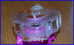 Vintage Coeur Joie Crystal Lalique Perfume Bottle Nina Ricci In Satin Box Vintage Coeur Joie Crystal Lalique Perfume Bottle Nina Ricci In Satin Box