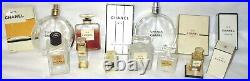 Vintage Collectible No 5 CHANEL Paris Glass Perfume Bottles Empty (r16)