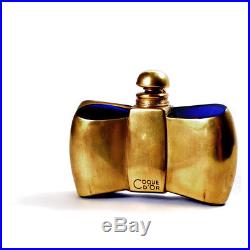 Vintage Commercial Perfume Bottle Guerlain Coque D'Or Flacon Noeud Papillon