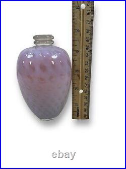 Vintage Controlled Bubble IRice Italy Pink Opalescent Perfume Bottle