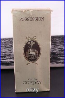 Vintage Corday Possession Perfume 16 oz/ 500cc Very Rare Bottle Crystal