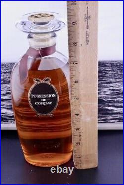 Vintage Corday Possession Perfume 16 oz/ 500cc Very Rare Bottle Crystal