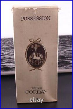 Vintage Corday Possession Perfume 16 oz/ 500cc Very Rare Bottle Crystal