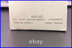 Vintage Corday Possession Perfume 16 oz/ 500cc Very Rare Bottle Crystal