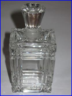 Vintage Coty Baccarat Glass Perfume Bottle & Stopper Art Deco Style Le Vertige