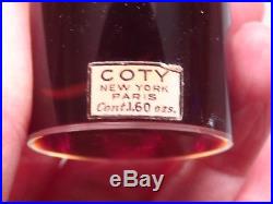 Vintage Coty Chyphre Perfume Pre WWI Lalique 1.6 oz Bottle