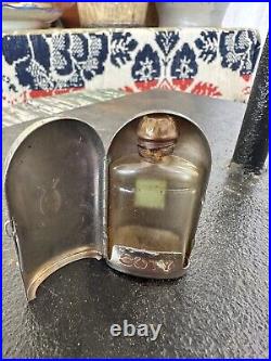 Vintage Coty Perfume Bottle And Silver Case