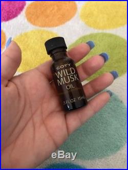 Vintage Coty Wild Musk Perfume Oil. 5 oz Bottle RARE HTF. AUTHENTIC