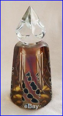 Vintage Craig Zweifel 1983 Art Glass Iridescent Perfume Bottle