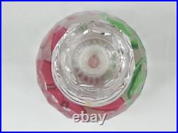 Vintage Cristal Crystal Saint Louis Ivoire De Balmain France Bottle With Stopper