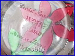 Vintage Cristal Crystal Saint Louis Ivoire De Balmain France Bottle With Stopper