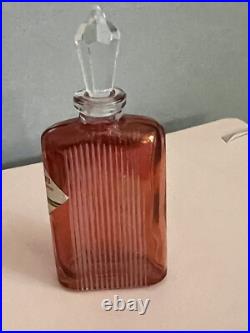 Vintage Crystal Italian Red Glass Perfume Bottle