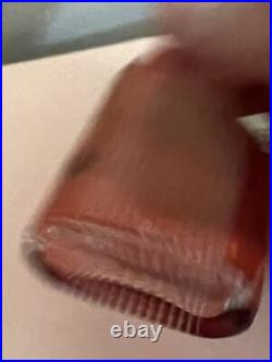 Vintage Crystal Italian Red Glass Perfume Bottle