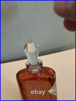 Vintage Crystal Italian Red Glass Perfume Bottle