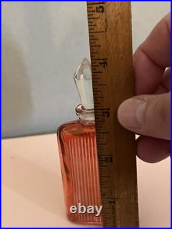 Vintage Crystal Italian Red Glass Perfume Bottle