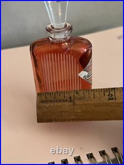 Vintage Crystal Italian Red Glass Perfume Bottle