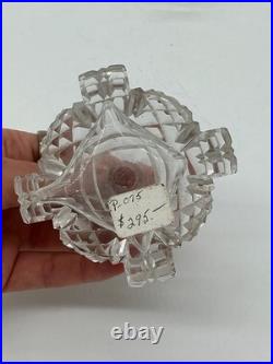 Vintage Crystal Perfume Bottle Lot of 3 Morlee Color Czechoslovakia
