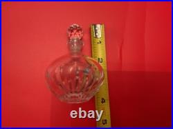 Vintage Cut Crystal Perfume Bottle Lot With Mirrored Vanity Tray