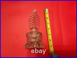 Vintage Cut Crystal Perfume Bottle Lot With Mirrored Vanity Tray