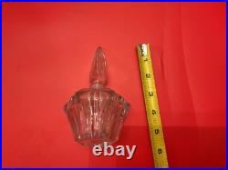 Vintage Cut Crystal Perfume Bottle Lot With Mirrored Vanity Tray