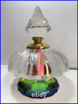 Vintage Cut Crystal Rainbow Perfume Bottle Heavy 5lb+ X-Large Very Rare Vintage Cut Crystal Rainbow Perfume Bottle Heavy 5lb+ X-Large Very Rare