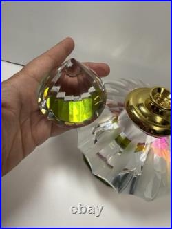 Vintage Cut Crystal Rainbow Perfume Bottle Heavy 5lb+ X-Large Very Rare Vintage Cut Crystal Rainbow Perfume Bottle Heavy 5lb+ X-Large Very Rare