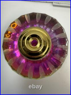 Vintage Cut Crystal Rainbow Perfume Bottle Heavy 5lb+ X-Large Very Rare Vintage Cut Crystal Rainbow Perfume Bottle Heavy 5lb+ X-Large Very Rare
