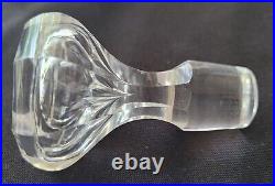 Vintage Cut Glass 5 Cologne Bottle with Controlled Bubble Stopper