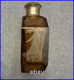 Vintage Czech Art Deco Large Czechoslovakian Perfume Bottle Rare Deco style