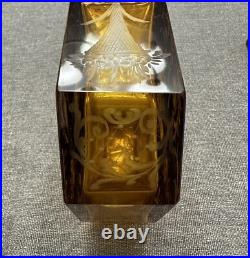 Vintage Czech Art Deco Large Czechoslovakian Perfume Bottle Rare Deco style