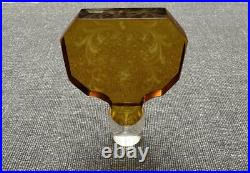 Vintage Czech Art Deco Large Czechoslovakian Perfume Bottle Rare Deco style