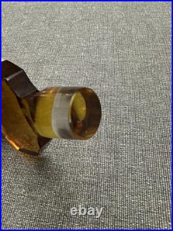 Vintage Czech Art Deco Large Czechoslovakian Perfume Bottle Rare Deco style