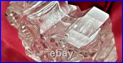 Vintage Czech/ Bohemian Intaglio Clear Crystal Cut Glass Perfume bottle Art Deco Vintage Czech/ Bohemian Intaglio Clear Crystal Cut Glass Perfume bottle Art Deco