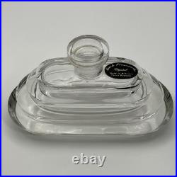 Vintage Czech Crystal Perfume Bottle / Pesnica Art Deco Nude Woman & Waterfall