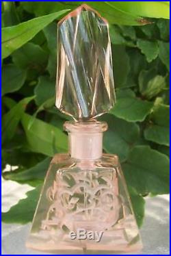 Vintage Czech Perfume BottleDauber IntactSigned4.5 TallA Collector's Dream