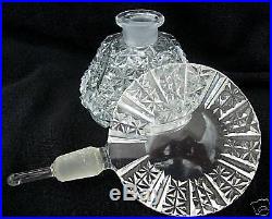 Vintage Czech Perfume Scent BottleDauber Intact4.75 TallHighly Collectible