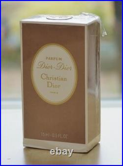 Vintage DIOR-DIOR by CHRISTIAN DIOR splash PURE PARFUM 15 ml1/2 oz RARE SEALED Vintage DIOR-DIOR by CHRISTIAN DIOR splash PURE PARFUM 15 ml1/2 oz RARE SEALED