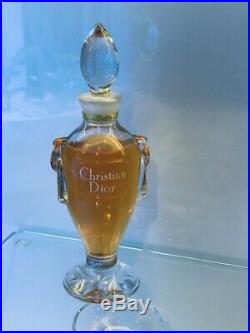 Vintage DIOR Diorama Perfume BACCARAT CRYSTAL Parfum EXTRAIT amphora Bottle RARE