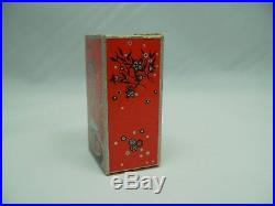 Vintage DUSKA Perfume Figural Mini Red Bottle Black Ground Stopper 1930s w Box