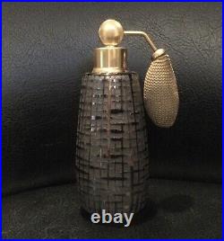 Vintage DeVilbiss Perfume Bottle Atomizer Mid Century Modern Glass