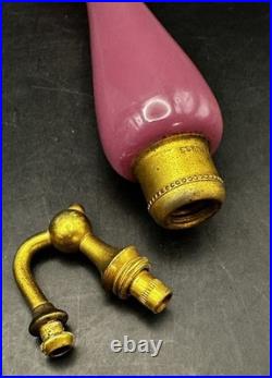 Vintage DeVilbiss Perfume Bottle Atomizer Pink Art Deco Signed 1928