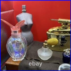 Vintage Decorative Perfume Bottle Collection Crystal, Art Glass, Novelty Bottles