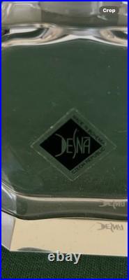 Vintage Desna Czech Perfume Bottle. Lavender Figural Nude Stopper