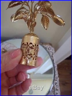 Vintage Devilbiss Or Irice Jeweled Murano Gold Fleck Perfume Bottle Atomizer
