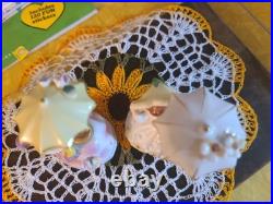 Vintage Devillbis Umbrella girl porcelain perfume bottle LOT Of 2