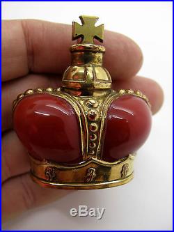 Vintage Duchess of York Prince Matchabelli Perfume Bottle Red Crown