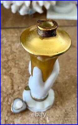 Vintage Elizabeth Arden IT'S YOU Baccarat White Crystal Gold Hand Perfume Bottle