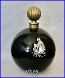 Vintage Enormous Lanvin Arpege Factice Display Perfume Bottle 2 Piece