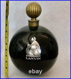 Vintage Enormous Lanvin Arpege Factice Display Perfume Bottle 2 Piece